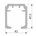 BOVENRAIL 160 ALU GEAN. 5800MM