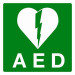 BORD "AED" 200X200MM
