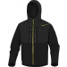 JAS SOFTSHELL ZWART/GEEL XXL